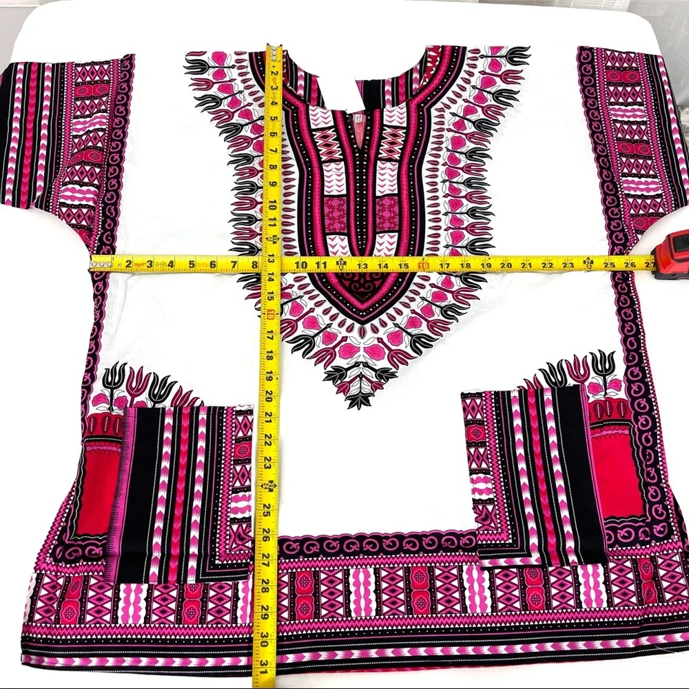 🌟🌟SOLD🌟🌟BRIGHT and BOLD short sleeve 100% COTTON graphic print floral shirt - Picture 5 of 8